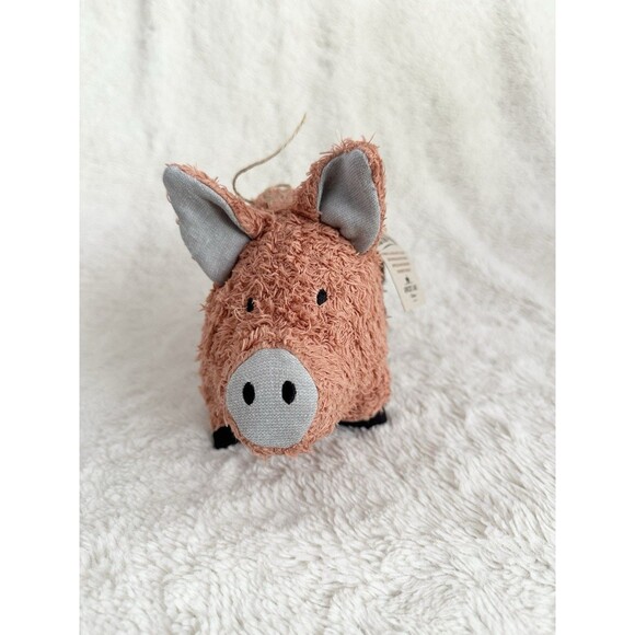 Apricot Lane Farms Emma Pig Organic Cotton Plush Toy 8” Stuffed Animal - Picture 2 of 6